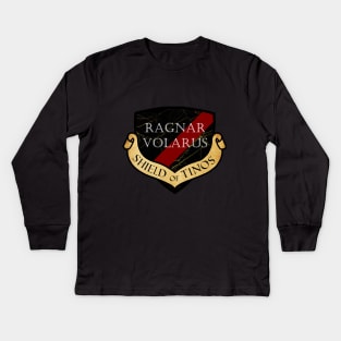 Ragnar Volarus: Shield of Tinos Kids Long Sleeve T-Shirt